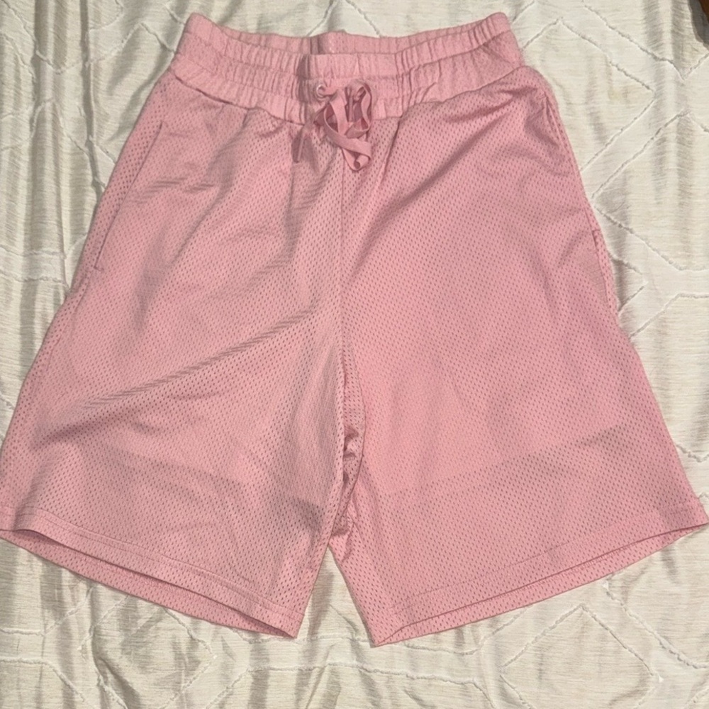 BuffBunny Pink Athletic Shorts Lightweight Mid-Thigh